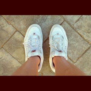 Women’s White Disrupters 2 3D Embroidery Filas